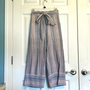 June & Ivy Striped Wide Legged Pants